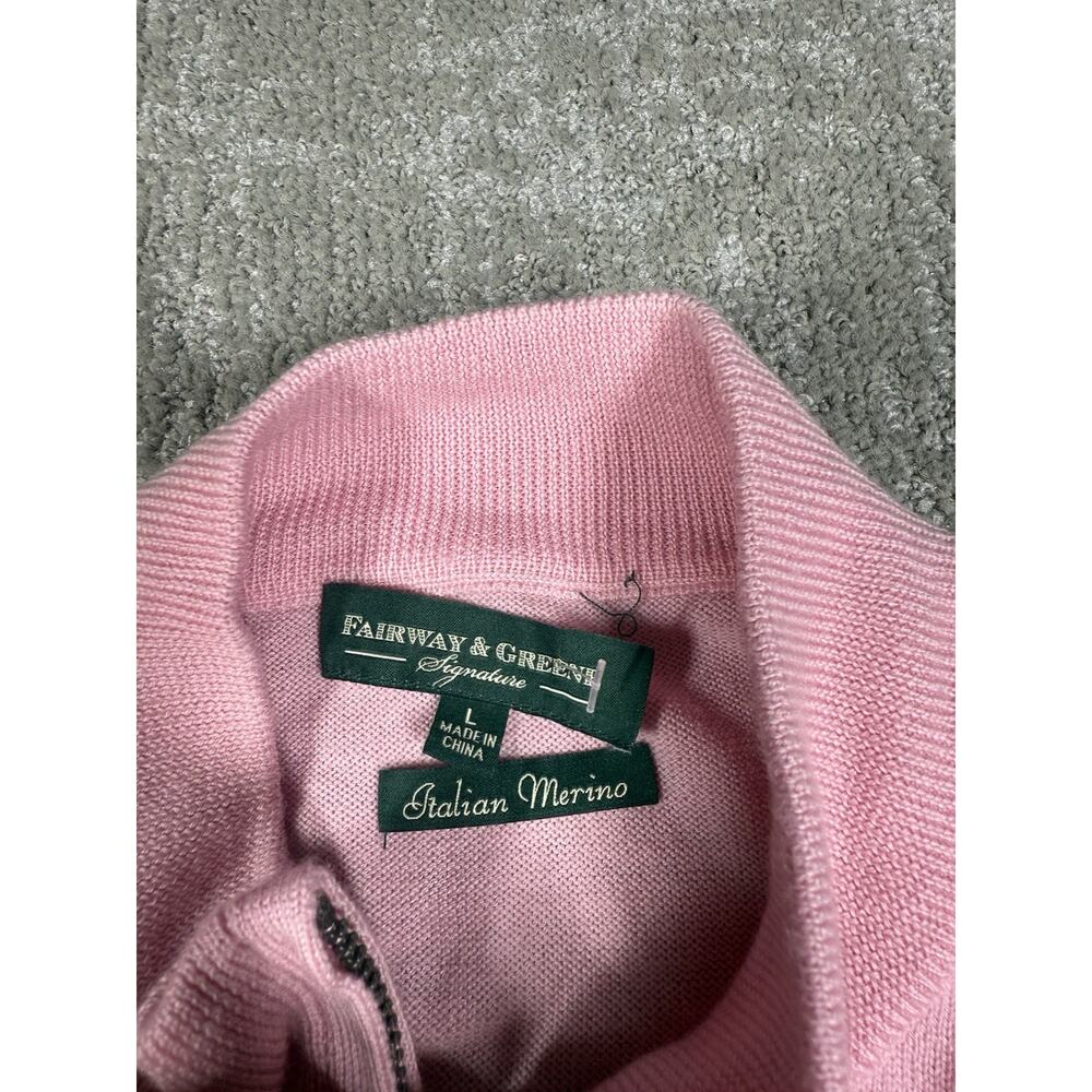 Fairway & Greene Men's Merino 1/4 Zip Windsweater IDI Distributors Men Size L - Picture 4 of 6